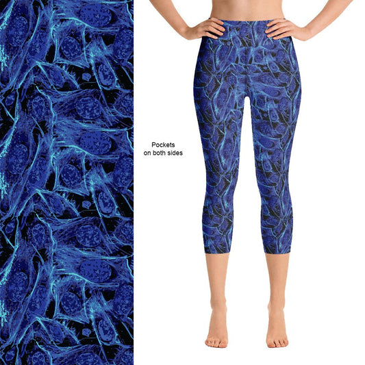 Electric Blue Capri Leggings
