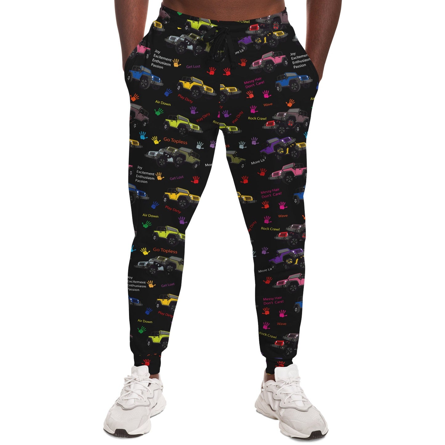 Jeeper Joggers 4x4 Vehicles Jeeper - Jeeper Wave - Jeeper Life - Jeeper Pants - Stacked Jeeper Print -