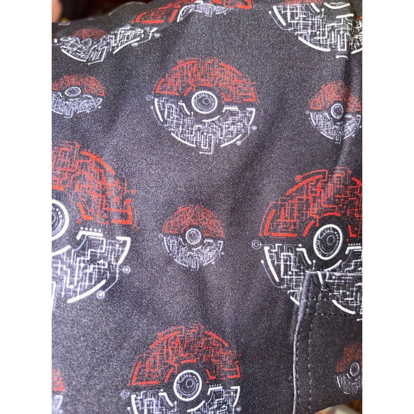 Red White Ball Leggings with Pockets - Capri or Full Length