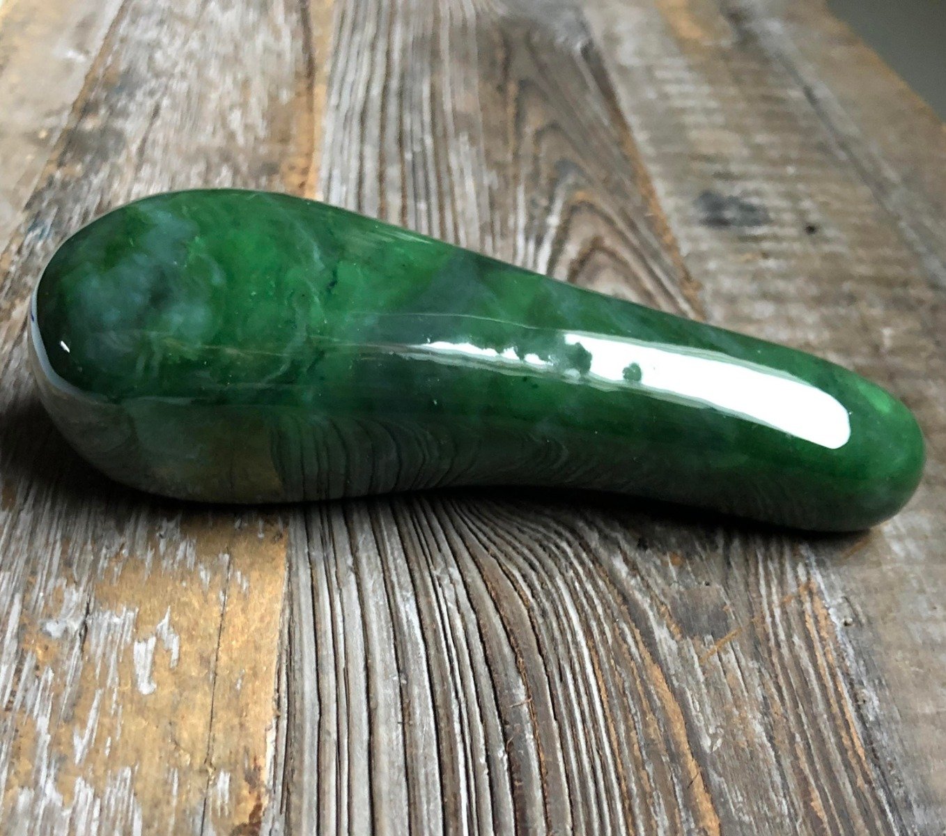 Solid Canadian Jade Massage Tool, 4.75"