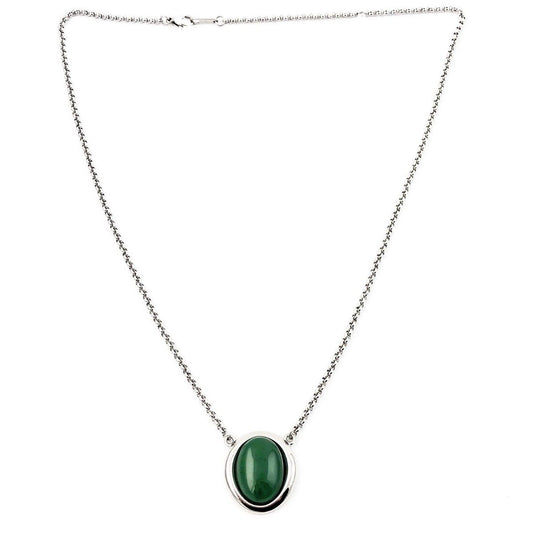 Stainless Steel Jade Pendant, 0118
