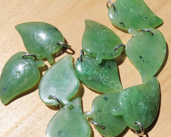 Jade Leaf Charm, 2680-3P Clearance