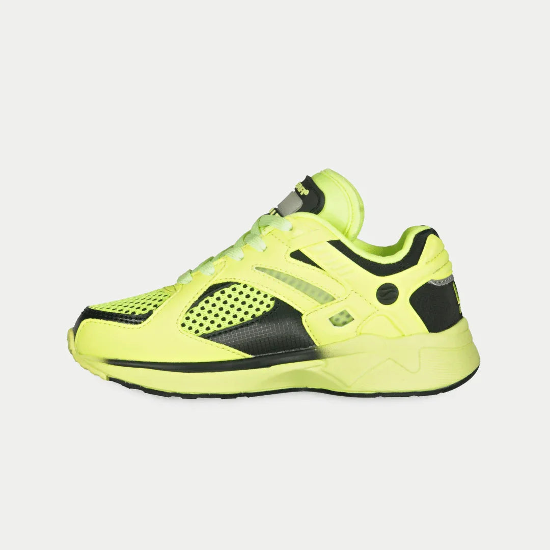 LA Gear Kids Catapult Light-Up x Glow Lowtop | Neon Yellow x Black