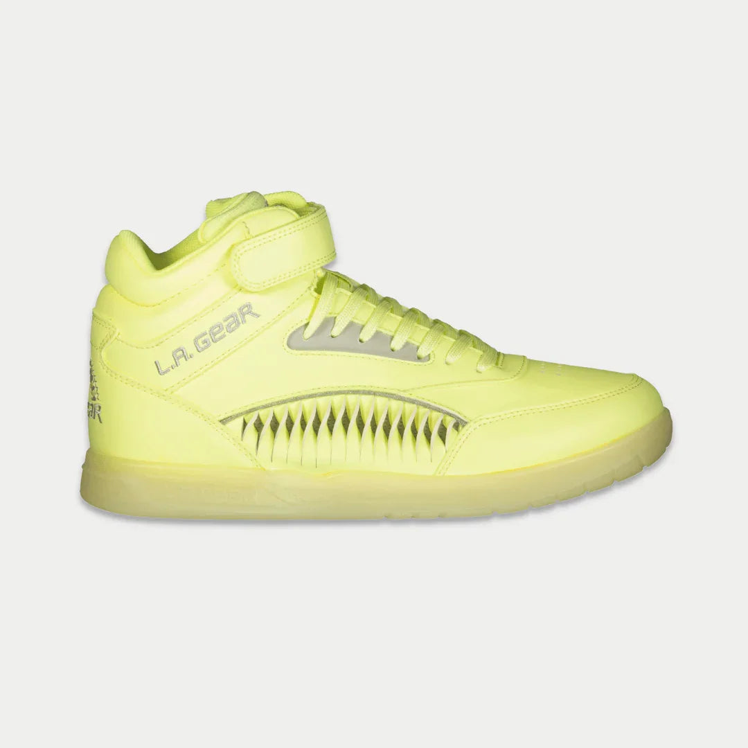 LA Gear Women’s Flame Hightop | Neon Yellow Glow