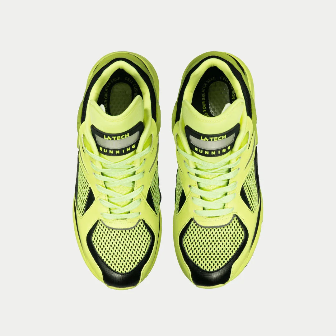 LA Gear Women's Light-Up x Glow Lowtop | Neon Yellow x Black