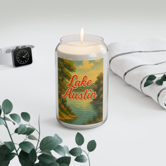 Lake Austin Soy Candle, Relaxing Home Decor, Gift for Her, Aromatherapy Candle, Summer Vibes