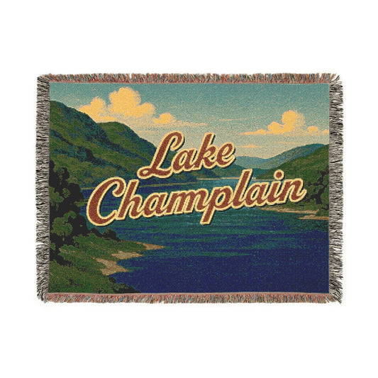 Lake Champlain Woven Blanket