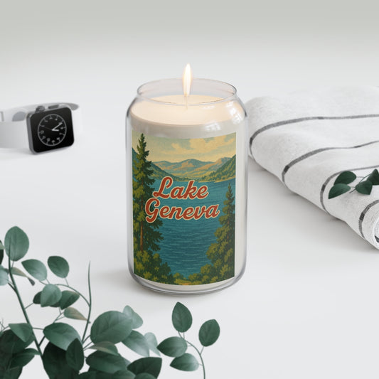 Lake Geneva Soy Candle, Relaxing Home Decor, Gift for Her, Aromatherapy Candle, Summer Vibes
