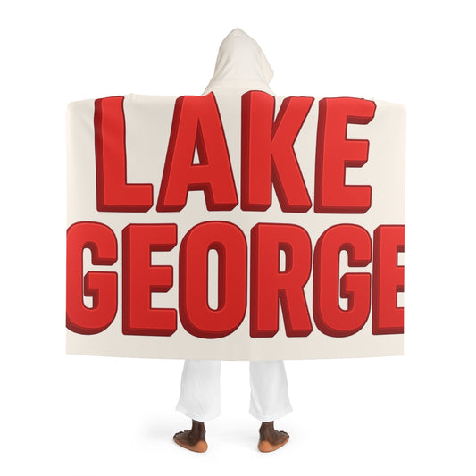 Lake George Hooded Sherpa Fleece Blanket
