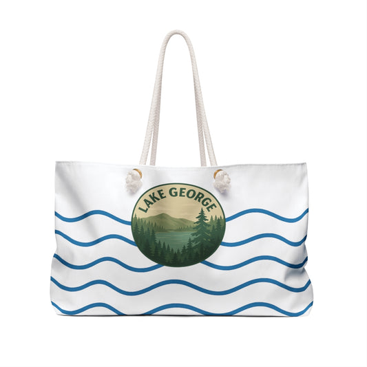 Lake George Weekender Bag White