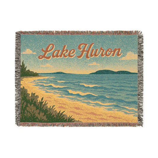 Lake Huron Woven Blanket