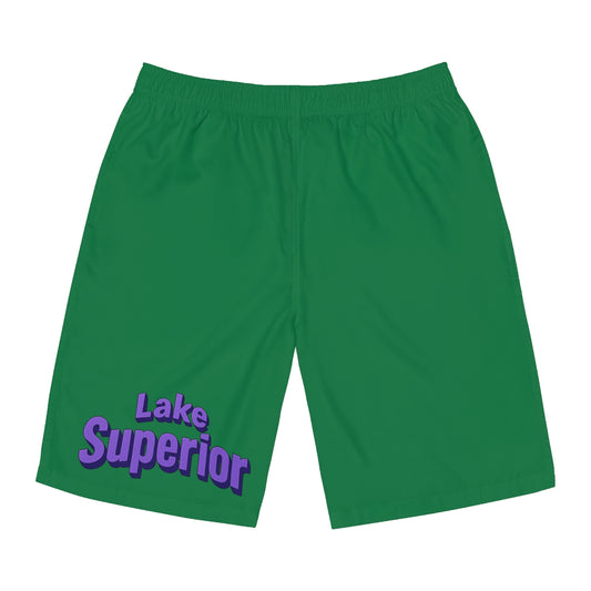 Lake Superior Men's Board Shorts - Comfortable Swimwear for Summer, Perfect for Beach Days, Pool Parties, and Vacation Adventures