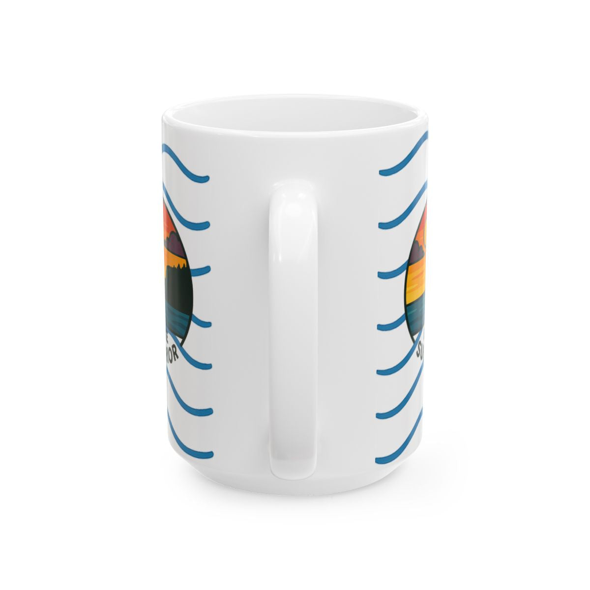 Lake Superior Serene Sunrise Ceramic Mug - Perfect for Coffee Lovers, Gift for Nature Enthusiasts, Beach Lover's Delight, Ocean Vibes, Relaxation