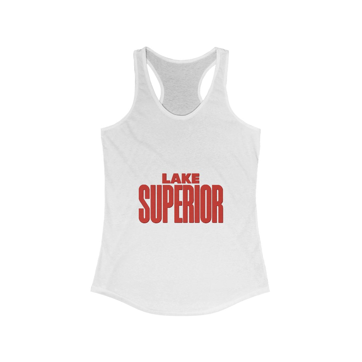 Lake Superior Women's Racerback Tank, Summer Top, Beachwear, Travel Tee, Outdoor Workouts, Casual Fashion