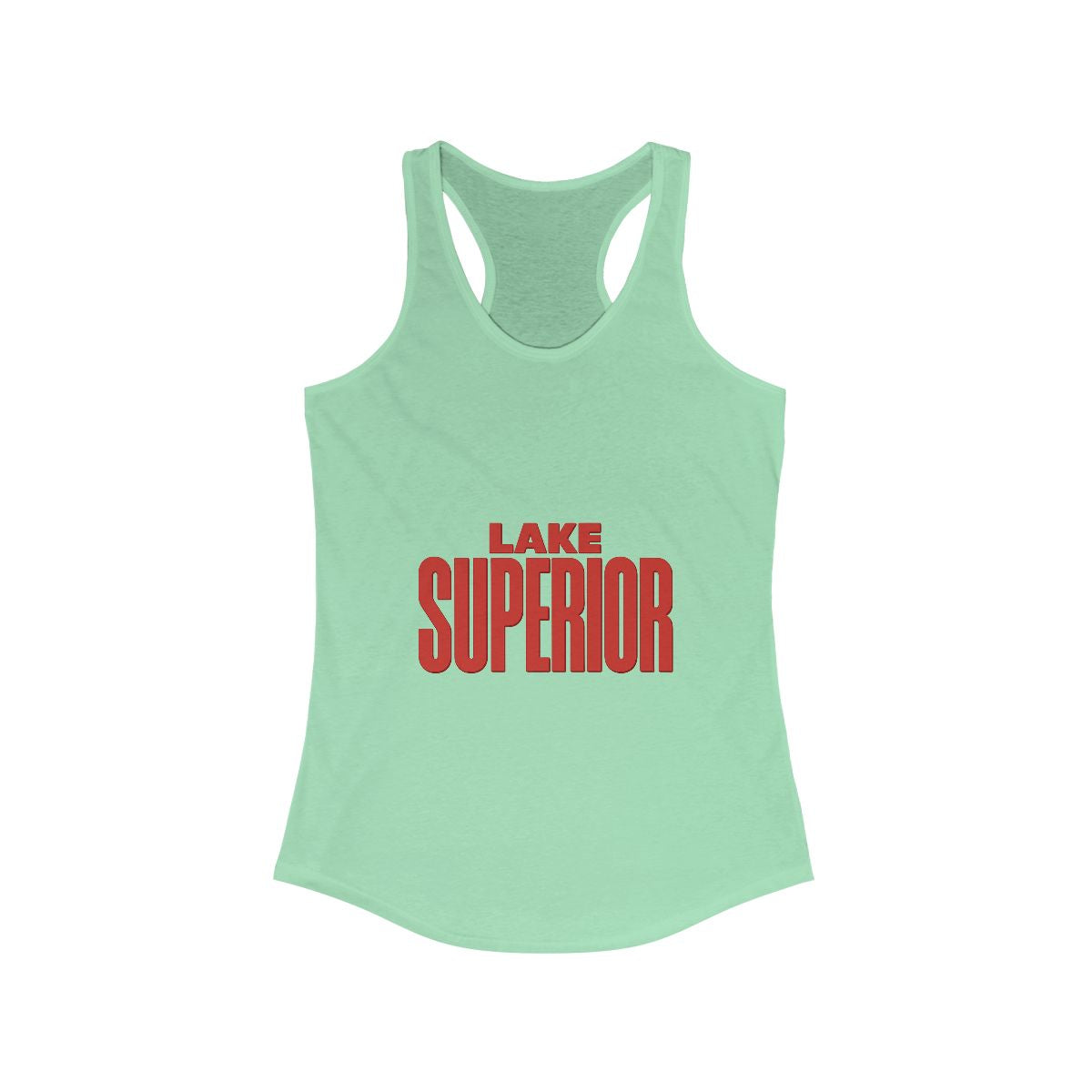 Lake Superior Women's Racerback Tank, Summer Top, Beachwear, Travel Tee, Outdoor Workouts, Casual Fashion