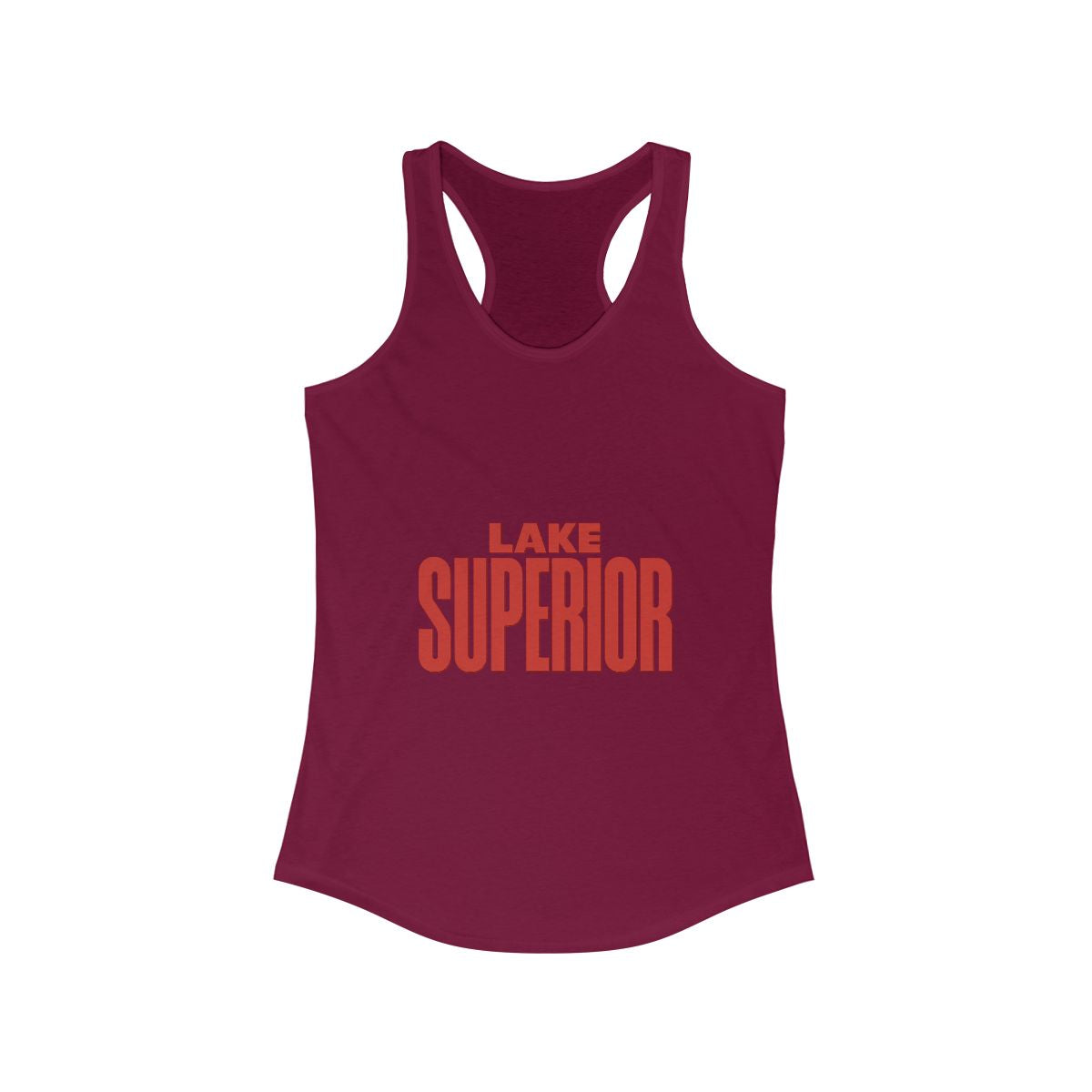 Lake Superior Women's Racerback Tank, Summer Top, Beachwear, Travel Tee, Outdoor Workouts, Casual Fashion