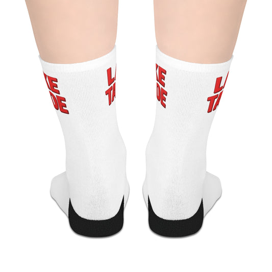 Lake Tahoe Cool Casual Mid-length Socks | Fun Lifestyle Gift, Quirky Fashion Accessory, Unique Socks for Everyday Wear