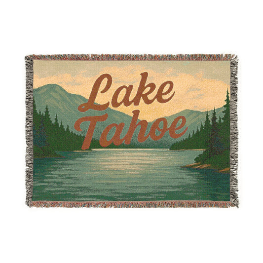 Lake Tahoe Cozy Woven Blanket