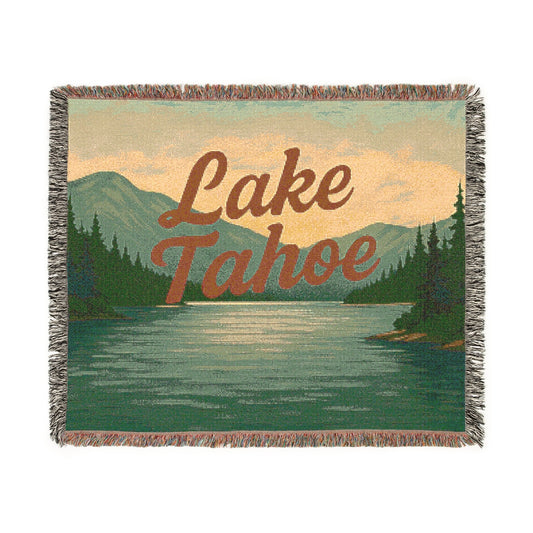 Lake Tahoe Cozy Woven Blanket