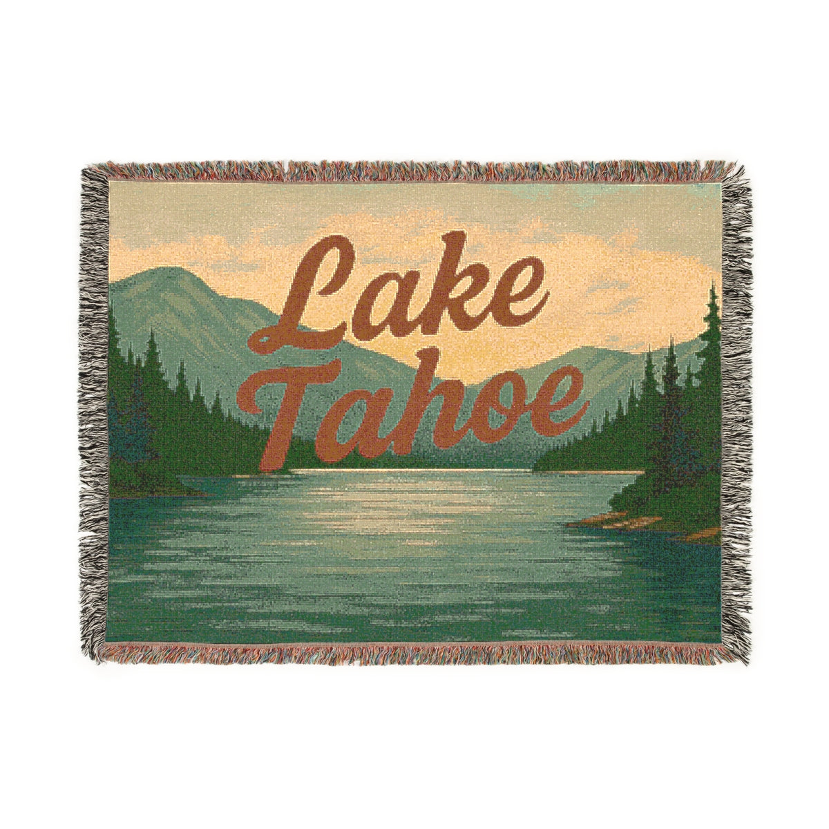 Lake Tahoe Cozy Woven Blanket