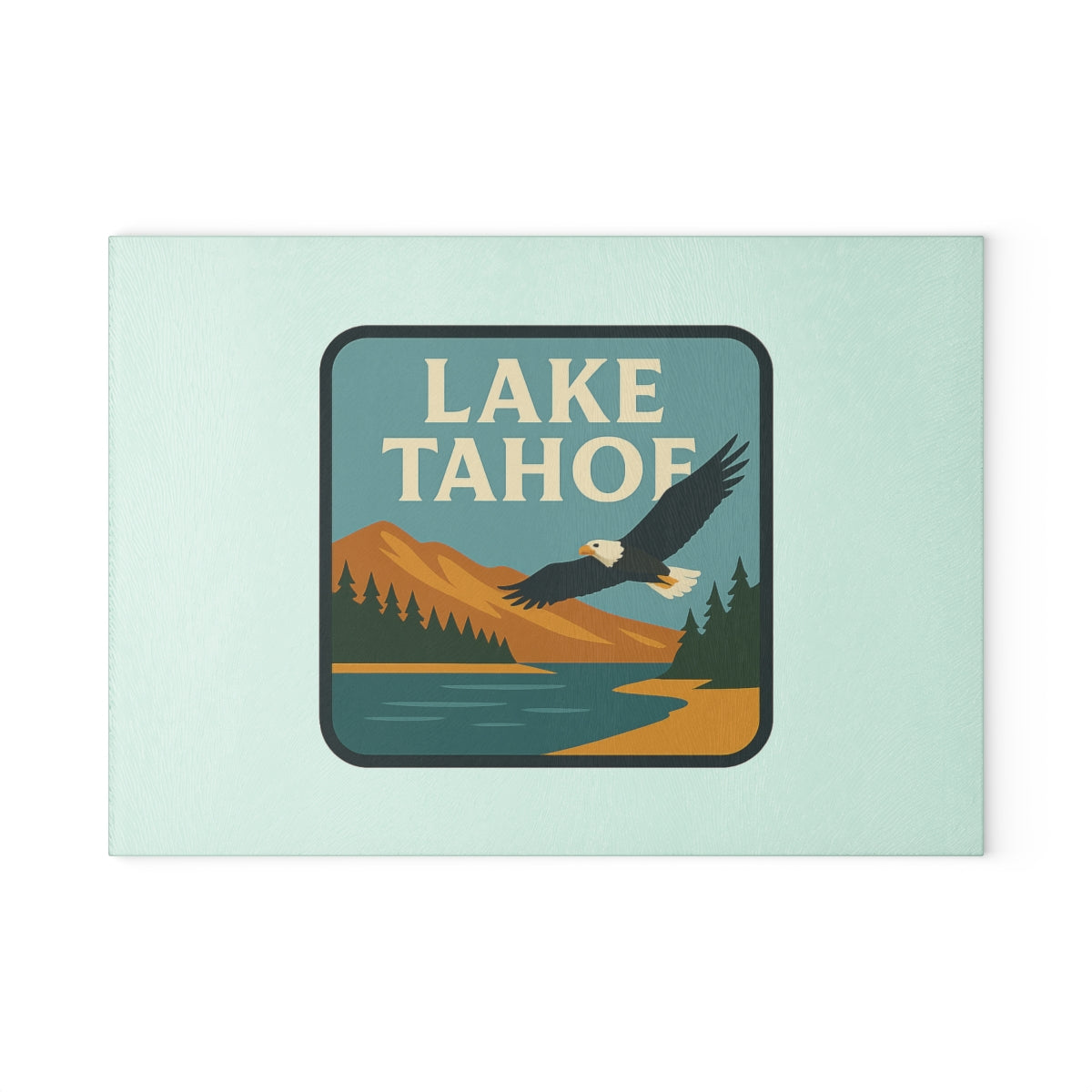 Lake Tahoe Glass Cutting Board