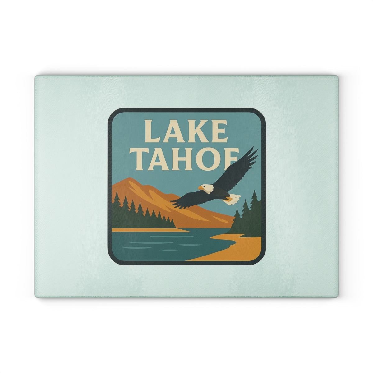 Lake Tahoe Glass Cutting Board