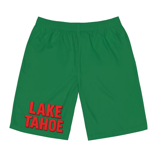 Lake Tahoe Men's Board Shorts - Comfortable Swimwear for Summer, Perfect for Beach Days, Pool Parties, and Vacation Adventures