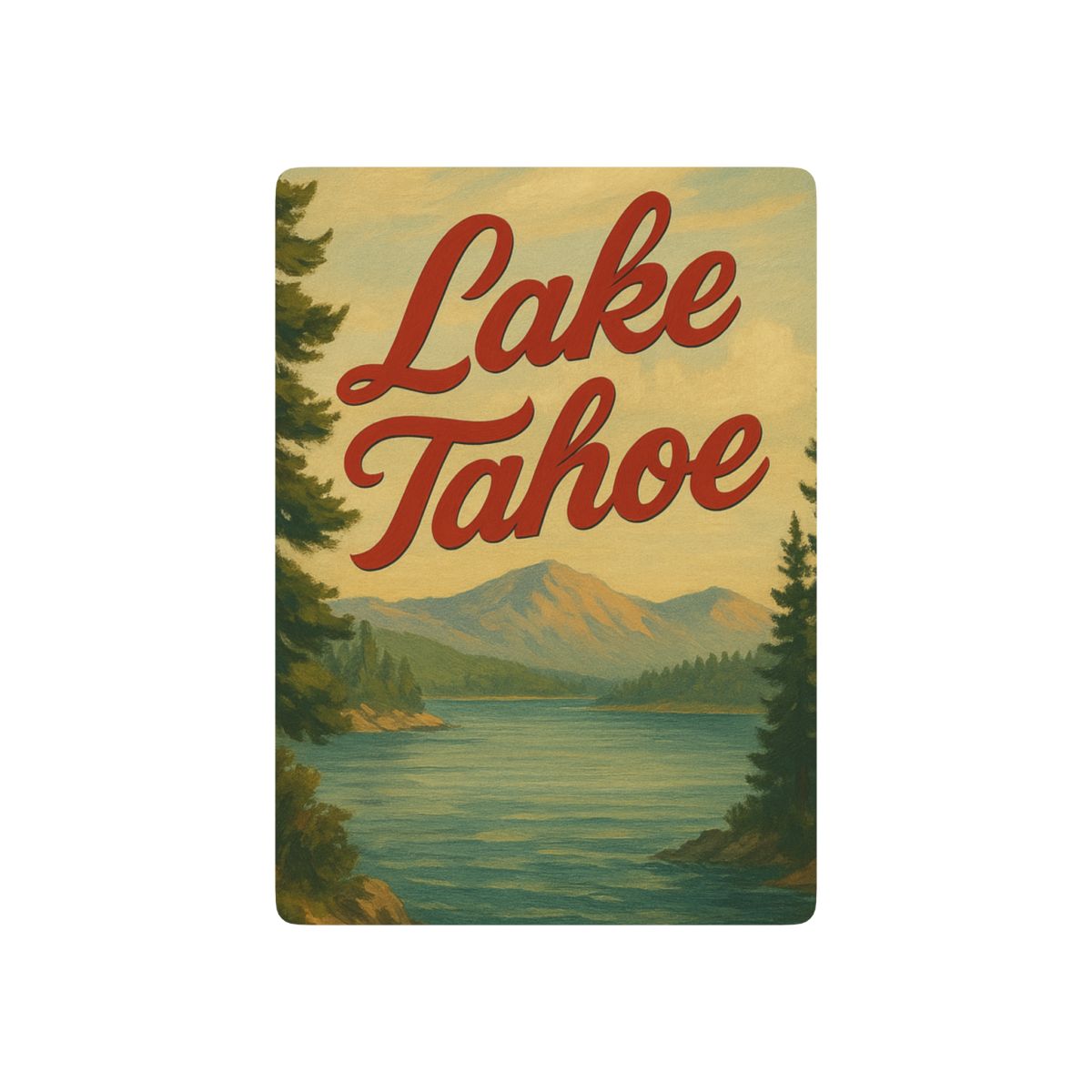 Lake Tahoe Poker Playing Cards