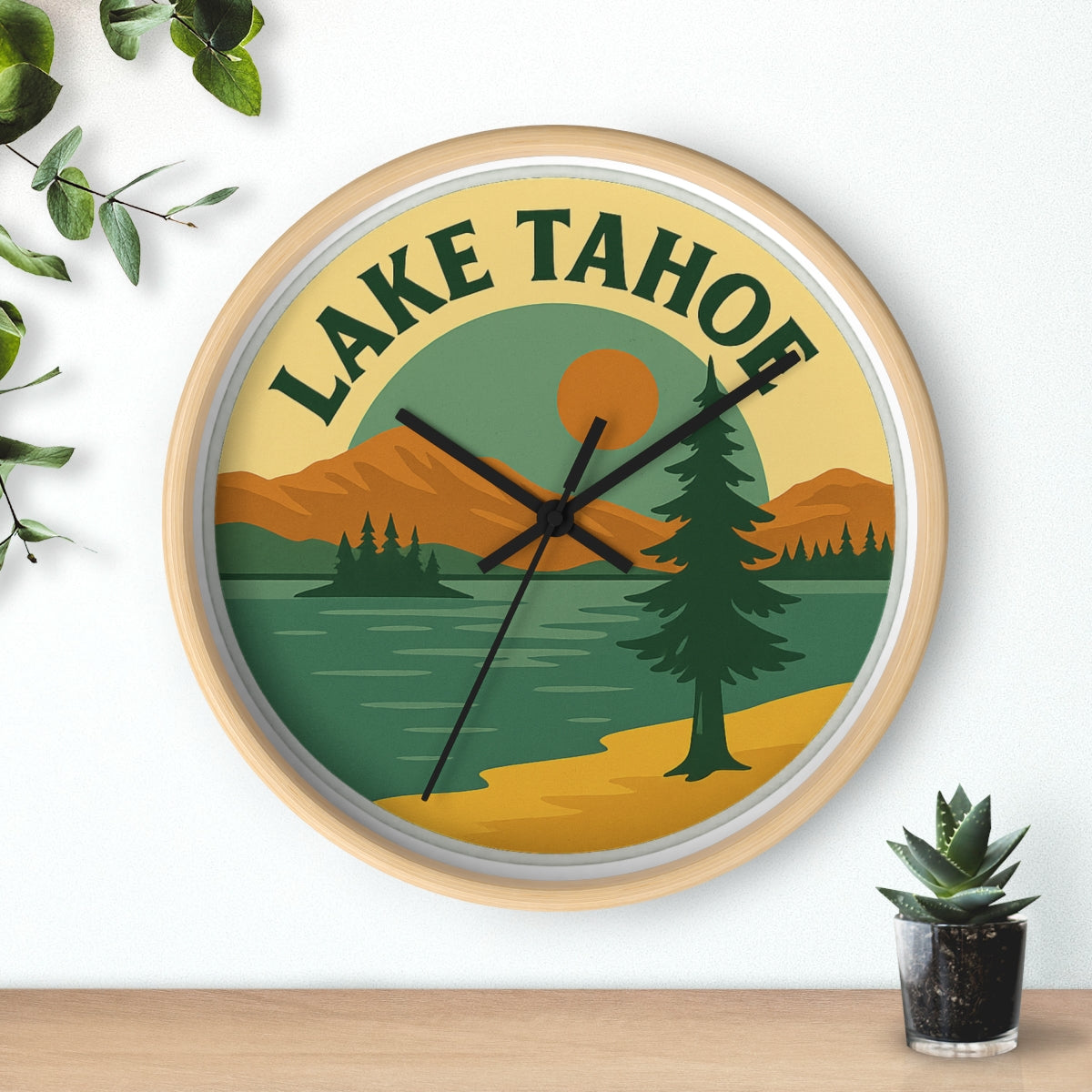 Lake Tahoe Wall Clock