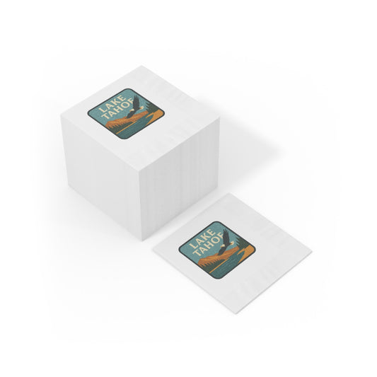 Lake Tahoe White Coined Napkins