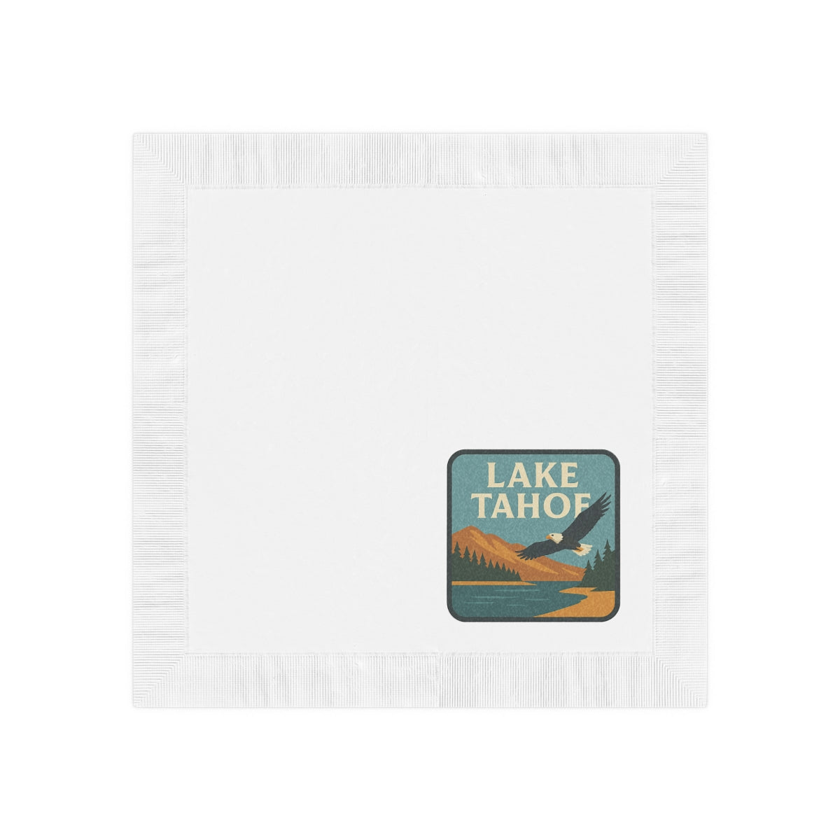 Lake Tahoe White Coined Napkins