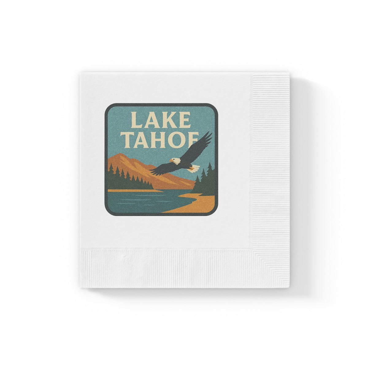 Lake Tahoe White Coined Napkins