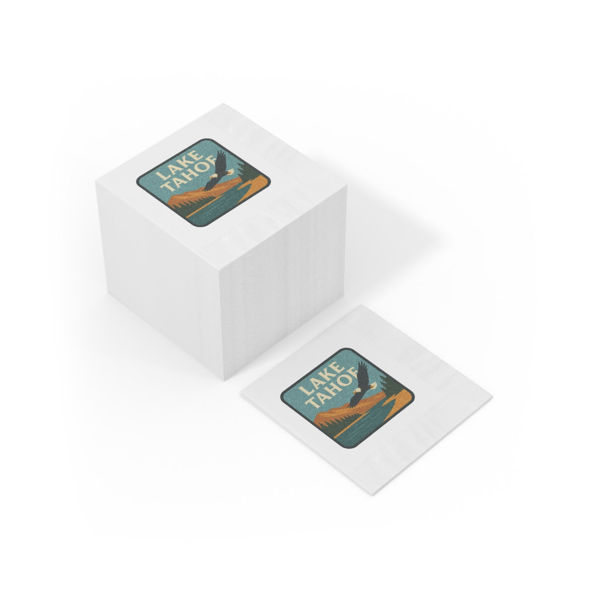 Lake Tahoe White Coined Napkins