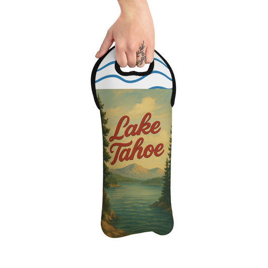 Lake Tahoe Wine Tote Bag