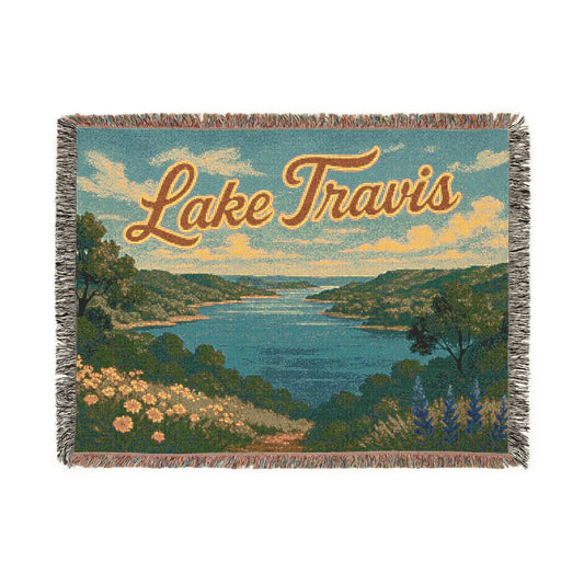 Lake Travis Woven Blanket