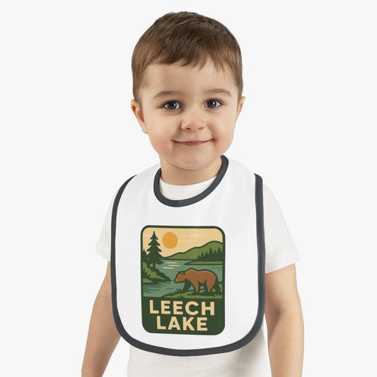 Leech Lake Baby Contrast Trim Jersey Bib