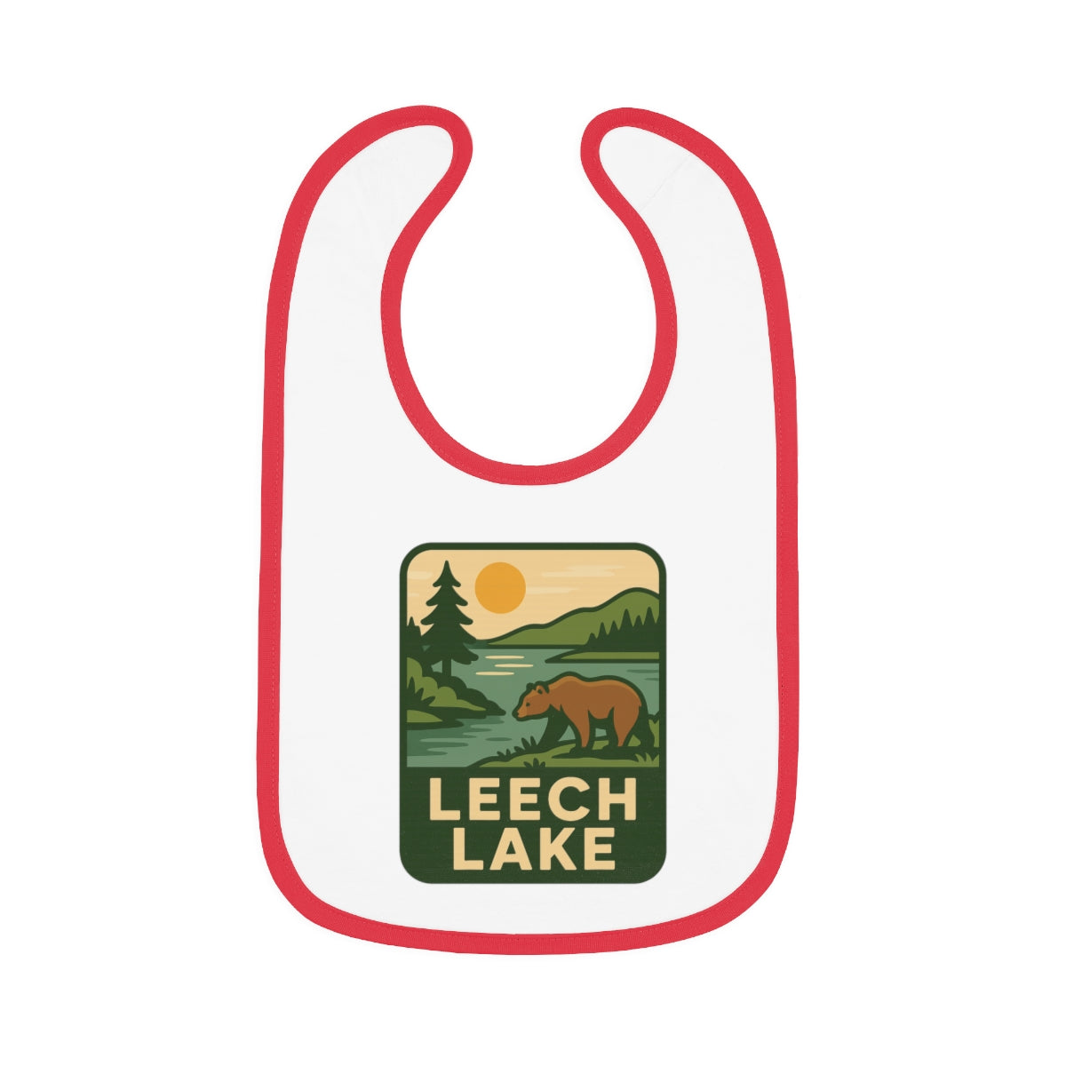 Leech Lake Baby Contrast Trim Jersey Bib