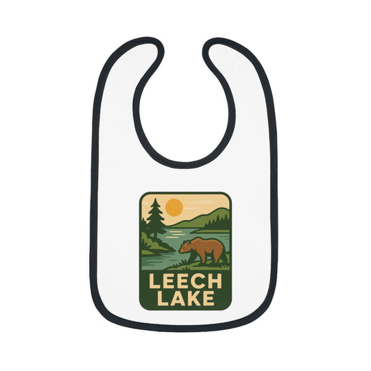 Leech Lake Baby Contrast Trim Jersey Bib