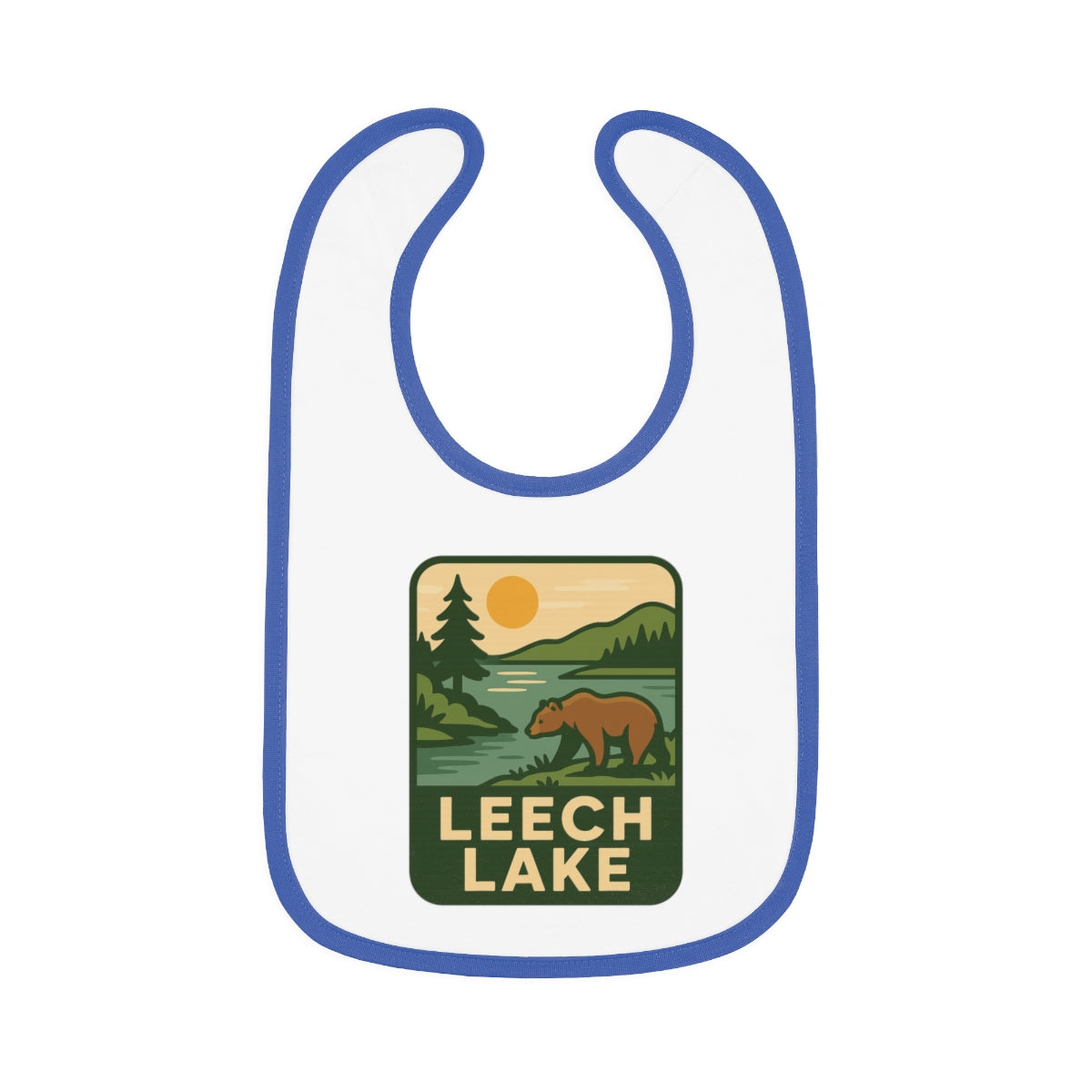 Leech Lake Baby Contrast Trim Jersey Bib