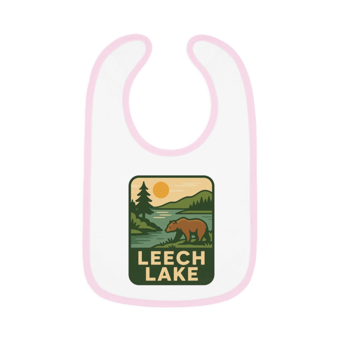 Leech Lake Baby Contrast Trim Jersey Bib
