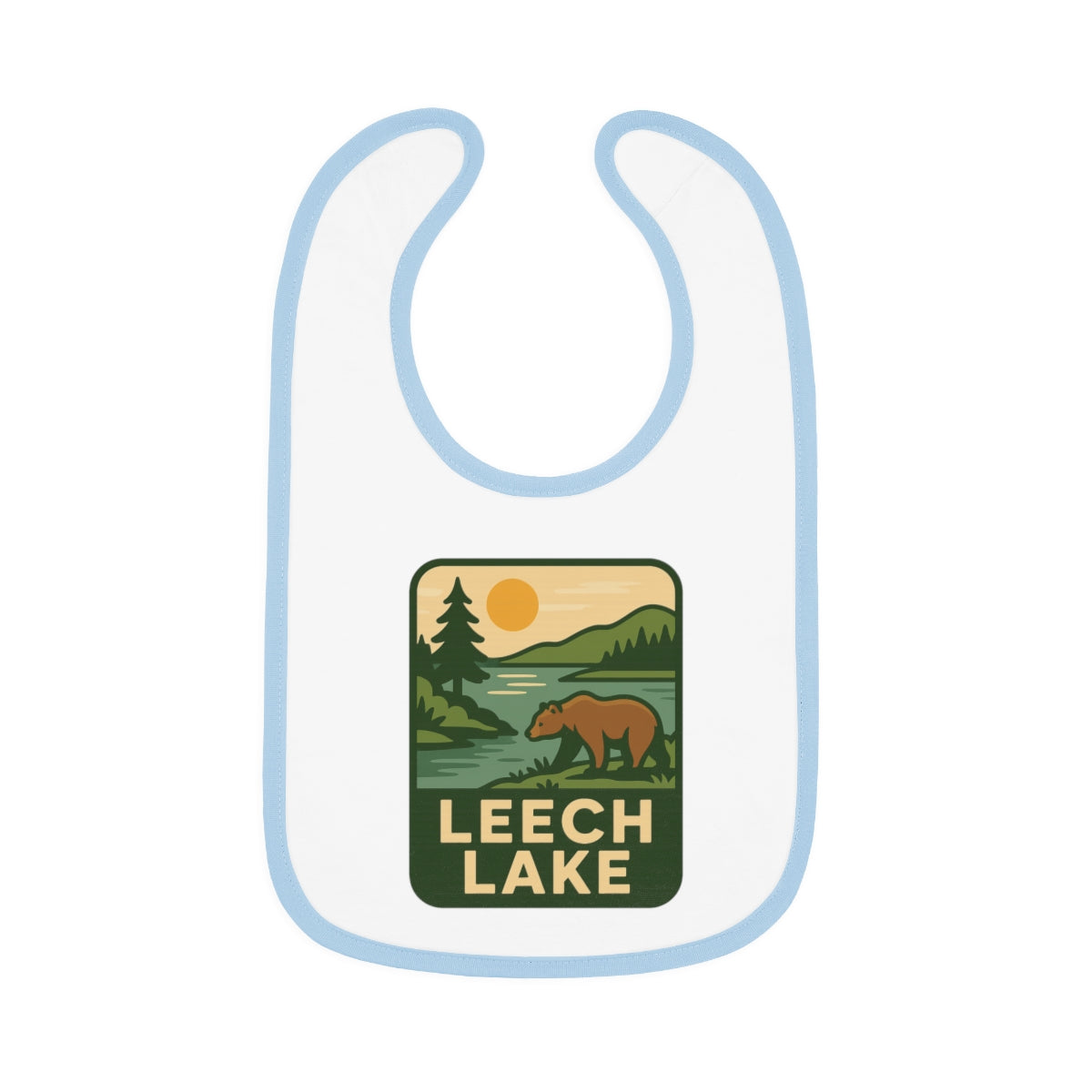 Leech Lake Baby Contrast Trim Jersey Bib