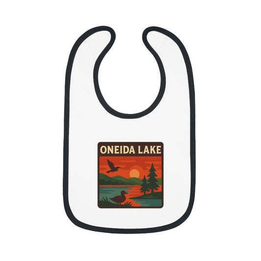 Oneida Lake Baby Contrast Trim Jersey Bib