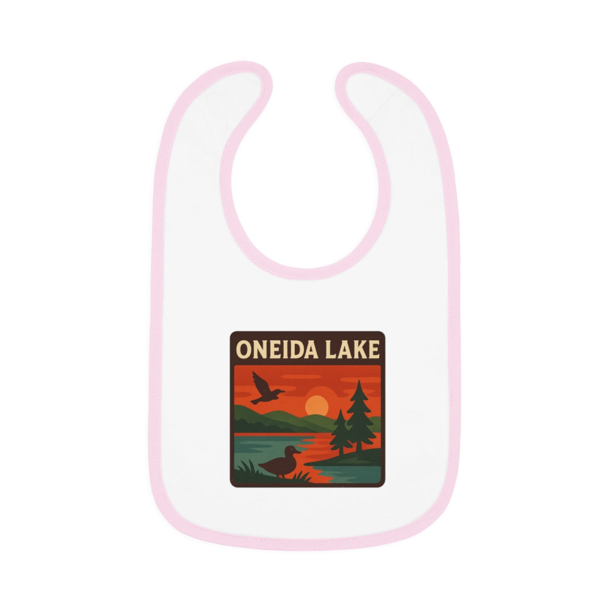 Oneida Lake Baby Contrast Trim Jersey Bib