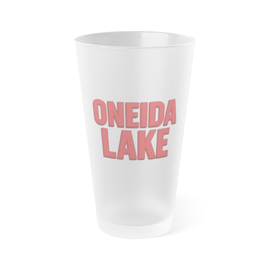 Oneida Lake Frosted Pint Glass, 16oz
