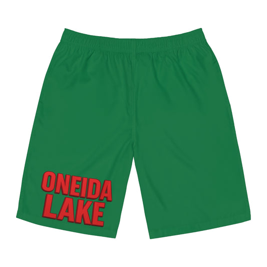 Oneida Lake Men's Board Shorts - Comfortable Swimwear for Summer, Perfect for Beach Days, Pool Parties, and Vacation Adventures