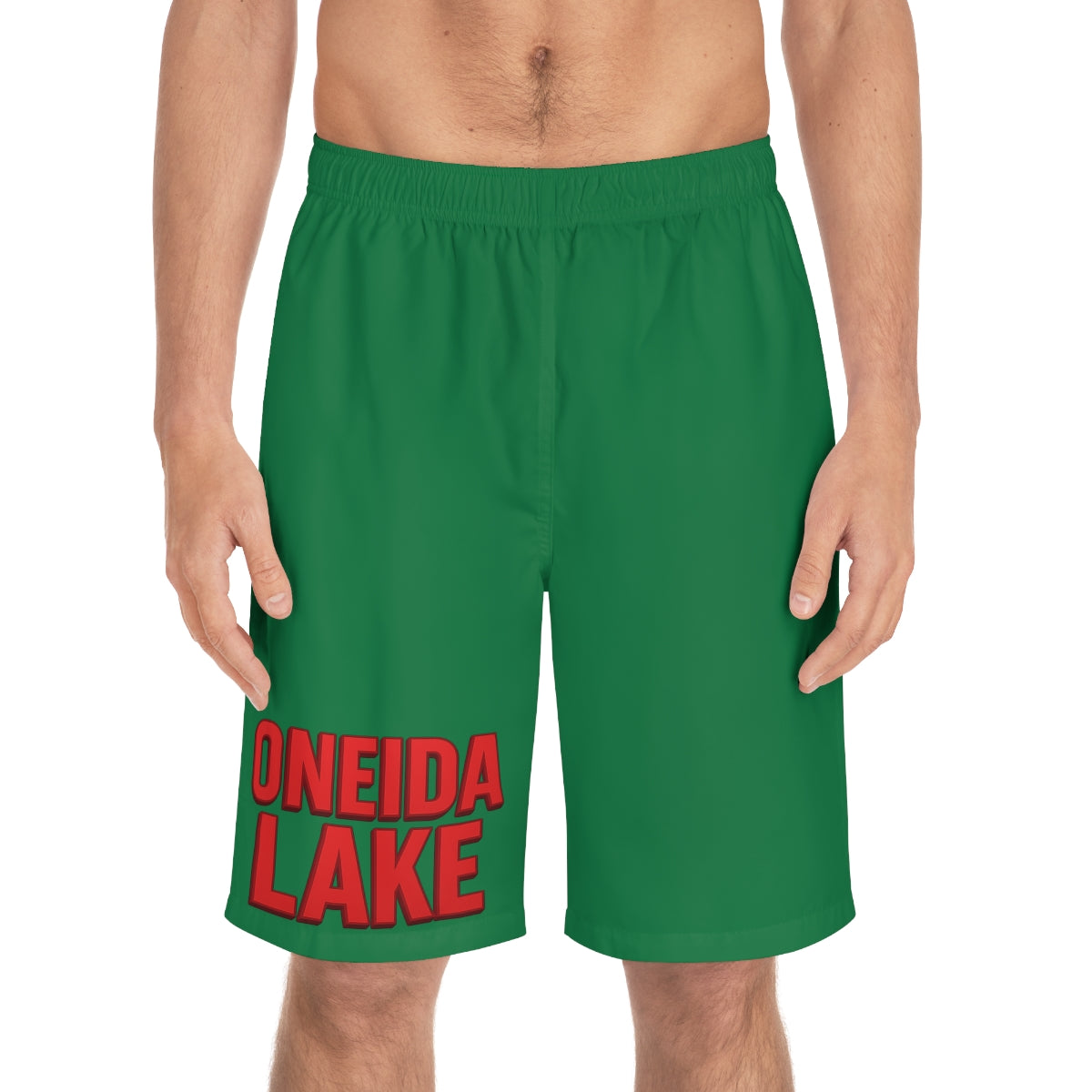 Oneida Lake Men's Board Shorts - Comfortable Swimwear for Summer, Perfect for Beach Days, Pool Parties, and Vacation Adventures