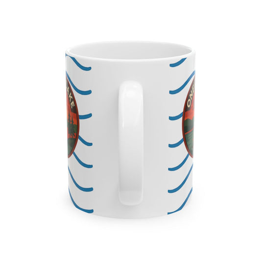 Oneida Lake Serene Sunrise Ceramic Mug - Perfect for Coffee Lovers, Gift for Nature Enthusiasts, Beach Lover's Delight, Ocean Vibes, Relaxation