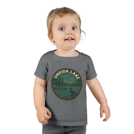 Oneida Lake Toddler T-Shirt | Nature Lovers Kids Tee | Cute Gift for Birthdays, Holidays, Family Outings, Summer Fun, Eco-Friendly Kids