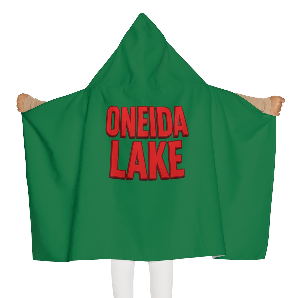 Oneida Lake Youth Hooded Towel - Design, Kids Bathrobe for Pool, Beach, Swimming, Summer Fun, Gift for Children