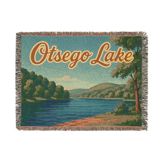 Otsego Lake Woven Blanket